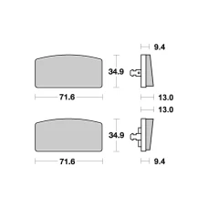 SBS BRAKEPADS КЕРАМІЧНІ