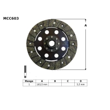 TRW LUCAS ДИСК SPRZEGLOWA BMW K 75 C / RT / S 85-96, (EBS6604)