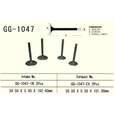 VESRAH КЛАПАН ВИПУСКНИЙ HONDA TRX 650/680 '03-'17 (2 NA ТРАНСПОРТ) (30,5X5,50X101,0 MM) (OEM: 14721-HN8-000,GG-HL3-A00) (1 ШТ.) (MADE IN JAPAN)