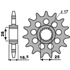 PBR ЗІРОЧКА ПЕРІД 2147 16 18NC KTM 990 (LANC. 525)