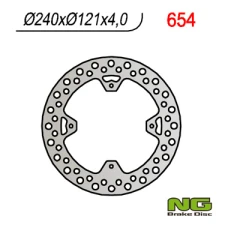 NG ДИСК ТОРМОЗНИЙ ЗАД HONDA CR 125/250 '02-07, CRF 250/450R '04-'21 (240X121,5X4)