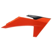 POLISPORT КРИШКИ РАДІАТОРА (КОМПЛЕКТ) KTM SX/SXF/XC/XC-F 125/150/250/350/450 '23-'25; EXC/EXC-F/XC-W 125/150/250/350/450 '24-'25 КОЛІР КОЛІР ПОМАРАНЧ ЧОРНИЙ OEM