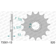 AFAM 2026/04 ШЕСТЕРНЯ ПЕРІД 1248 13 KTM SX/EXC '91-'25 (JTF1901.13) (LANC. 520)