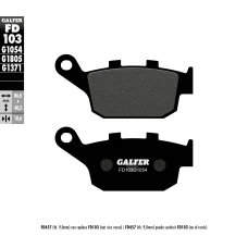 GALFER КОЛОДКИ ДИСКОВІ ТОРМОЗНІ KH140 ЗАД POLMETALICZNE HONDA CB/CBR/CTX/NTV/XL600,650V/XRV750 '90-'02, TRIUMPH