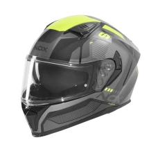 NOX ШОЛОМ INTEGRALNY (ПОВНИЙ FACE) Z БЛЕНДА N402 MENTOR КОЛІР  ЧОРНИЙ/ЖОВТИЙFLUO РОЗМІР L