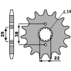 ПЕРЕДНЯ ЗІРКА PBR CHT 728 15 18NC (LANC. 530)