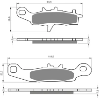 GOLDFREN ТОРМОЗНИЙ КОЛОДКИ 108 КЕРАМІЧНІ КАРБОНОВОГО AD