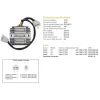 DZE РЕГУЛЯТОР НАПРУГИ HONDA NTV650 '88-91 12V 35A (SH538C-12) (31600-MN8-008) (31600-MN8-028) (ESR252) - зображення 1