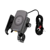 BIKETEC PRO КРОНШТЕЙН ДЛЯ МОТОЦИКЛА NA ТЕЛЕФОН DUAL Z ЗАРЯДНИЙ ПРИСТРІЙ INDUKCYJNA I USB-C (EL) - зображення 1