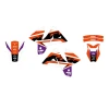 BLACKBIRD КОМПЛЕКТ НАЛІПОК (OKLEIN) KTM SX\/SX-F '98-'00, EXC\/EXC-F '98-'00 DREAM 5 КОЛІР КОЛІР ПОМАРАНЧ ЧОРНИЙ - зображення 2