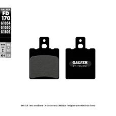 GALFER КОЛОДКИ ДИСКОВІ ТОРМОЗНІ KH47 POLMETALICZNE (GRUBOSC 7,3MM)