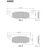 NISSIN 2024\/10 КОЛОДКИ ДИСКОВІ ТОРМОЗНІ KH229 ПРЕМІУМ-КЛАС SEMI-METALLIC (SPIEK METALICZNY) (ECE R90) (MADE IN JAPAN) - зображення 1