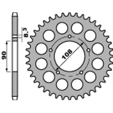 ЗАДНЯ ЗІРКА PBR 1022 40 C45 DUCATI 500 DESMO/ SL '79-'84, 750 F1 '85-'88, 900 S2 '83-'85, CAGIVA 350/650 ALAZZURRA SPORTS '85-'88 (JTR1022.40) (LANC. 530) (STD.+2)