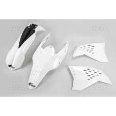 UFO КОМПЛЕКТ ПЛАСТІКОВ KTM EXC '09-'10 КОЛІР БІЛИЙ (KT511E047)