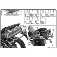 KAPPA СТЕЛАЖ ПІД СУМКИ (МІШКИ) БІК TRIUMPH STREET TRIPLE 675 (07-12) - ROWNIEZ ПІД KUFRY RA314 EASY LOCK