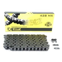 PROX ЛАНЦЮГ ПРИВІДНИЙ 428 MX 130 ЛАНКИ (ВІДКРИТИЙ + ЗАСТІБКА)