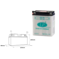 LANDPORT АКУМУЛЯТОР YB12AL-A2 12V 12AH 135X81X161 (GB12ALA) OBSLUGOWY - БЕЗ ELEKTROLITU (5)