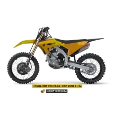 UFO 2024/04 КОМПЛЕКТ ПЛАСТІКОВ Z OSLONAMI ТЕЛЕСКОПІЧНИЙ (АМОРТИЗАТОРІВ) HONDA CRF 250 R '22-'24, CRF 450 R '21-'24 КОЛІР ЗОЛОТИЙ