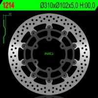 NG ДИСК ТОРМОЗНИЙ ПЕРІД SUZUKI GSXR 600/750 '08-'18, GSXR 1000 '09-'16, GSX 750Z '08-'14 (310X102X5MM) (6X8,5MM) PLYWAJACA