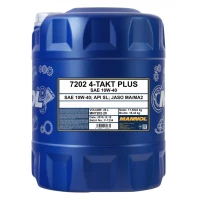 MANNOL МАСТИЛО SILNIKOWY 4T ПЛЮС 10W40 20L (API SL, JASO MA/MA2) SEMISYNTETYK (7202)