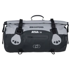 OXFORD OXFORD СУМКА AQUA T-30 ROLLBAG ВОДОВІДШТОВХУЮЧА ВМІСТИМІСТЬ 30L КОЛІР ЧОРНИЙ/СІРИЙ STARY КОД OL990)