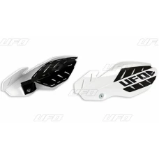UFO КРИШКИ RAK (РУЧКА) FLAME KAWASAKI KXF 250/450 '13-'17, КОЛІР BIALY/CZARNY (Z КРІПЛЕННЯМИ)