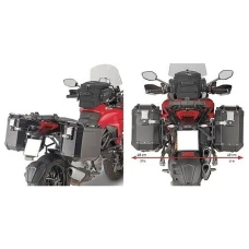 KAPPA СТЕЛАЖ KUFROW БОКОВИХ SZYBKIEGO ВСТАНОВЛЕННЯ MONOKEY CAM SIDE DUCATI MULTISTRADA 1260 (18) - ПІД KUFRY KFR K'FORCE АЛЮМІНІЙ