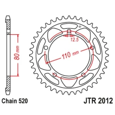 ЗАДНЯ ЗІРКА JR 4350 42 TRIUMPH 865 AMERICA/AMERICA LT/SPEEDMASTER '14-17' (435042JT) (LANC520)