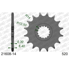 AFAM 2026/04 ШЕСТЕРНЯ ПЕРІД 2168 14 YAMAHA YFZ 450/YFM 700 RAPTOR '06-'19 (JTF1592.14) (LANC. 520)