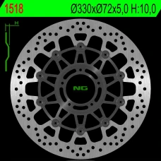 NG ДИСК ТОРМОЗНИЙ ПЕРІД DUCATI MULTISTRADA 1200 15-18 (330X72X5,0MM) (5X8,5MM)