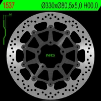 NG ДИСК ТОРМОЗНИЙ ПЕРІД KAWASAKI ZX 10R 16-18 (330X80,5X5) (5X10,5MM)