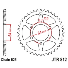 ЗАДНЯ ЗІРКА JR 812 43 SUZUKI GT 250 '75-78 (81243JT) (LANC. 525)