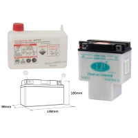 LANDPORT АКУМУЛЯТОР HYB16A-A 12V 16AH 151X91X182 OBSLUGOWY - ELEKTROLIT OSOBNO (2) UE2019/1148