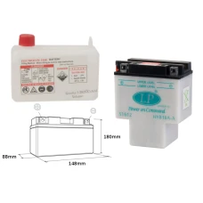 LANDPORT АКУМУЛЯТОР HYB16A-A 12V 16AH 151X91X182 OBSLUGOWY - ELEKTROLIT OSOBNO (2) UE2019/1148
