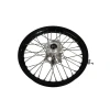 REX WHEELS КОМПЛЕКТНИЙ КОЛЕСО ЗАД REX 18 ЦІЛІ 18 X 2,15 ЧОРНА ДИСК \/ СРІБНА СТУПИЦЯ \/ СРІБНЕ СПИЦІ \/ СРІБНЕ NYPLE (OS 22 MM)  DO KTM SX \/ SXF '23-'26 , EXC \/ EXCF '24-'26  , HUSQVARNA TC \/ FC '23-'26 , FE \/ TE '24-'26 , GAS GAS EC \/ MC 3X ПІДШИПНИК - зображення 1