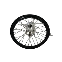 REX WHEELS КОМПЛЕКТНИЙ КОЛЕСО ЗАД REX 18 ЦІЛІ 18 X 2,15 ЧОРНА ДИСК / СРІБНА СТУПИЦЯ / СРІБНЕ СПИЦІ / СРІБНЕ NYPLE (OS 22 MM)  DO KTM SX / SXF '23-'26 , EXC / EXCF '24-'26  , HUSQVARNA TC / FC '23-'26 , FE / TE '24-'26 , GAS GAS EC / MC 3X ПІДШИПНИК
