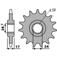 PBR ЗІРОЧКА ПЕРІД 2073 14 18NC CBF/CBR 600 '-1' (LANC. 525)