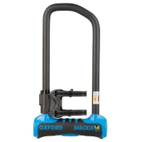OXFORD ЗАХИСТ ПРОТИКРАДІЖКА KLODKA Z ТРОСИК SHACKLE 14 PRO DUO U-LOCK + CABLE 320MM X 177MM КОЛІР СИНІЙ