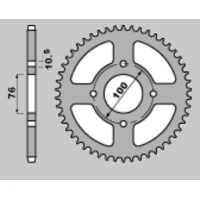 ЗАДНЯ ЗІРКА CHT 4301 43 (430143) SUZUKI LT-E LTE 250/300/500 '82-'87, LTR LT-R 500 '88-'92 , VL 250 INTRUDER '00-'04 ,GSX-R 250 '87-'89