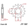 ПЕРЕДНЯ ЗІРКА JR CHT 2049 19 YAMAHA FZR 400 '88-95', SR 400 '88-17' SR 500 '91-00' (204919JT) (LANC. 428) - зображення 1
