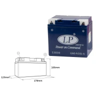 LANDPORT АКУМУЛЯТОР ZELOWY G60-N30L-A (MG L60-N30-3) 12V 30AH 187X130X170 BEZOBSLUGOWY - ZALANY (2)