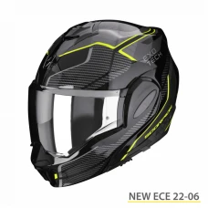 SCORPION ШОЛОМ SZCZEKOWY EXO-TECH ANIMO BLACK/NEON ЖОВТИЙ КОЛІР  ЧОРНИЙ/ЖОВТИЙFLUO РОЗМІР L