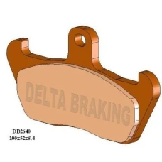 DELTA BRAKING КОЛОДКИ ДИСКОВІ ТОРМОЗНІ KH163 ПЕРІД CAGIVA MITO 125 '91-'92, СУПЕР CITY 125 '92-'00, W8 125/W12 350/W16 600 '93-'98, APRILIA TUAREG 125/600 '89, ЗАД CAGIVA ELEPHANT 750 '90-'92, MOTO GUZZI QUOTA 1000 '92-'97