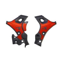 RACETECH (RTECH) КРИШКИ РАМИ REVOLUTION HONDA XL 750 TRANSALP '23-'25 КОЛІР ЧОРНИЙ / ЧЕРВОНИЙ