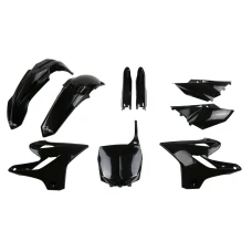 UFO КОМПЛЕКТ ПЛАСТІКОВ (ПОВНИЙ KIT) Z OSLONAMI ТЕЛЕСКОПІЧНИЙ (АМОРТИЗАТОРІВ) YAMAHA YZ 125 '15-'21, YZ 250 '15-'21 КОЛІР ЧОРНИЙ  (YA319E001)