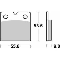 SBS АКЦІЯ КОЛОДКИ ДИСКОВІ ТОРМОЗНІ KH18 STREET CERAMIC КОЛІР ЧОРНИЙ