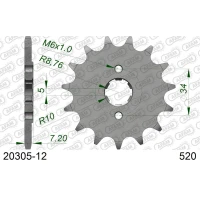 AFAM 2026/04 ШЕСТЕРНЯ ПЕРІД 279 12 HONDA NSR 125 '89-'99, XR 250, CRF 230 (JTF327.12) (LANC. 520)