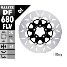 GALFER ДИСК ТОРМОЗНИЙ ПЕРІД HARLEY-DAVIDSON (292X56X5) PLYWAJACA (PATRZ ОПИС)