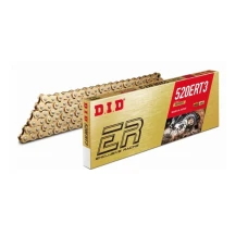 DID 520ERT3G&G-94 ЛАНЦЮГ ЗОЛОТИЙ / ЗОЛОТИЙ (94-OGNIW) БЕЗ O-RINGOW (ВІДКРИТИЙ + ЗАСТІБКА)