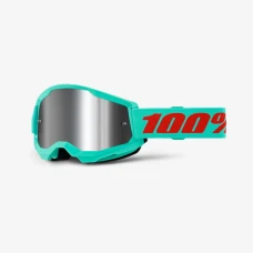 100 ПРОЦЕНТ ОКУЛЯРИ МОДЕЛЬ STRATA 2 MAUPITI - MIRROR SILVER LENS - КОЛІР SELEDYNOWY/CZERWONY ХВІРТКА СРІБНЕ ЗЕРКАЛО